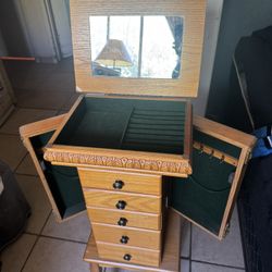 Jewelry Armorie With Mirror 