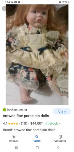 Beautiful Porcelain Collector Dolls. $30 For All.