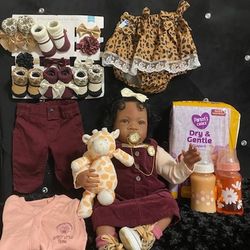 Mommy's Little Cutie Pie Reborn Baby Bundle 