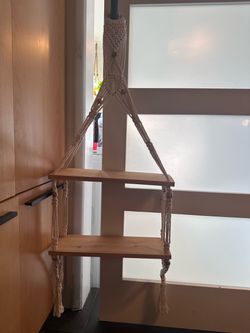 Macrame shelf