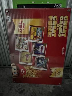 2 x 3’ poster frame with waterfall brackets