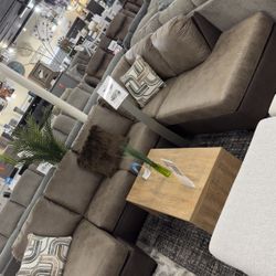 U Shape Brown Sectional