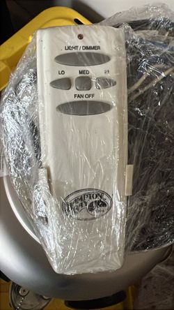 Ceiling fan, two side color dime light remoto control