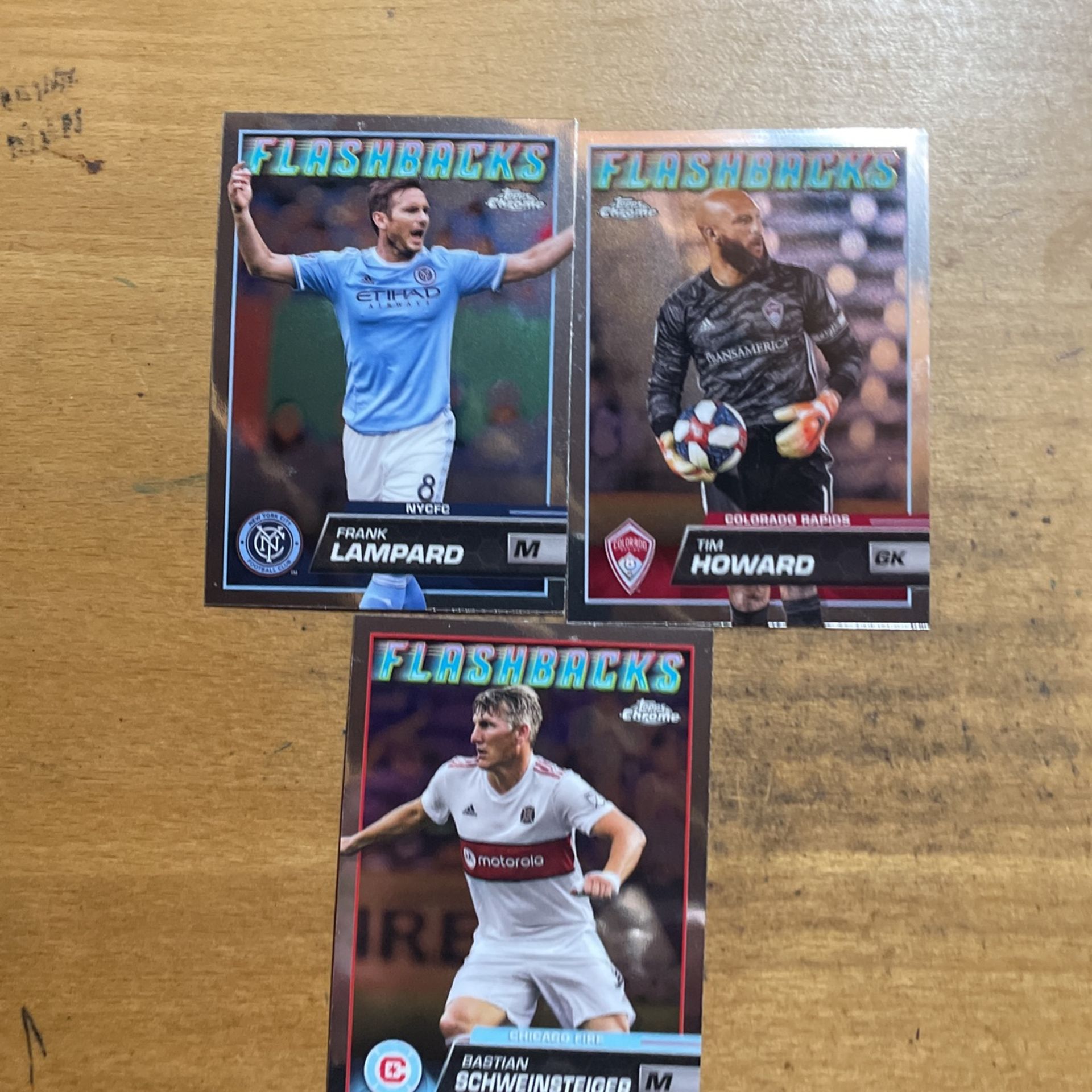 2023 TOPPS CHROME MLS LOT OF 3 FLASHBACKS CARDS