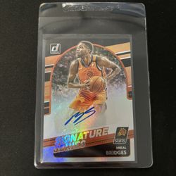 2020 panini donruss signature series mikal bridges auto