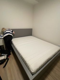 Ikea Queen bed frame AND mattress