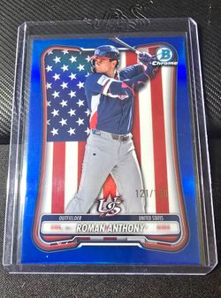2026 Bowman Chrome Roman Anthony World Baseball Classic Blue Refractor /150 #WBC