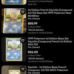 Pokemon cards selling most gem mint some have whiting around