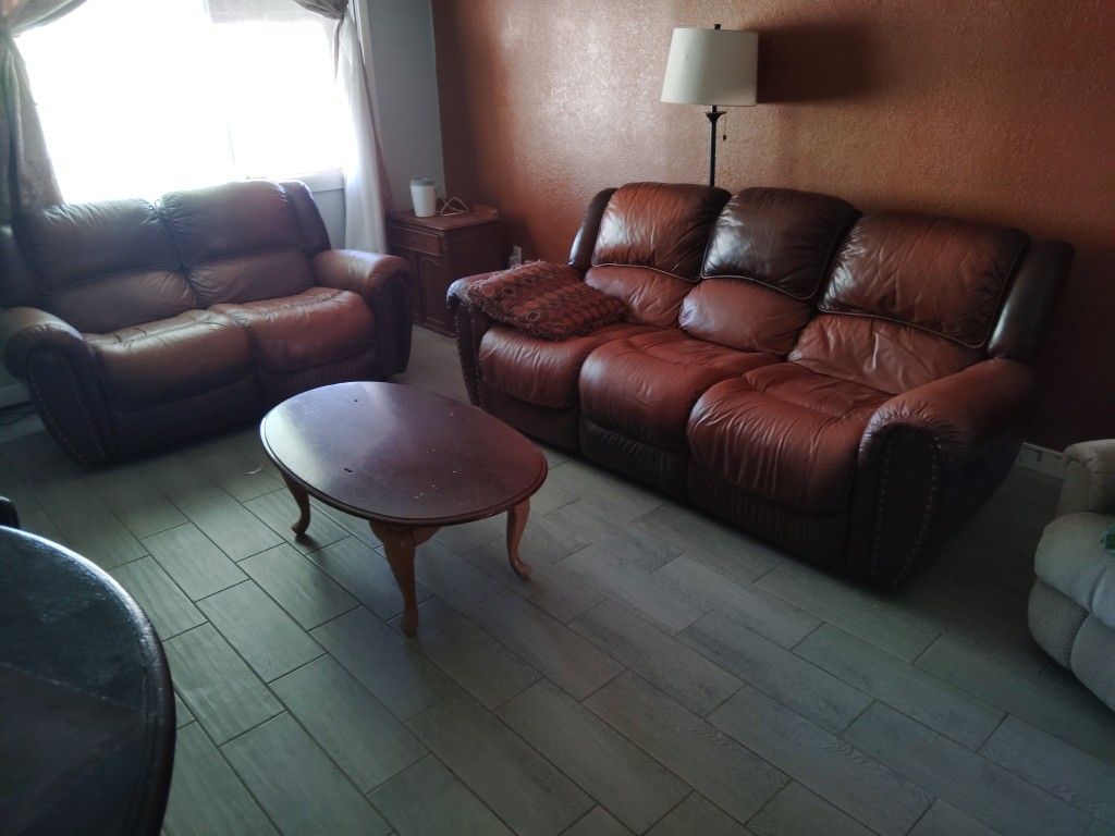 Electric Reclining Couches And Loveseat