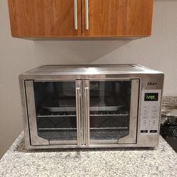 Baking on Oster Extra Large French Door Air Fry Countertop Toaster