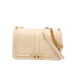 Rebecca Minkoff Leather Quilted Chevron Crossbody Bag