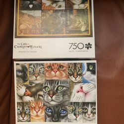 2 Cat Puzzles 750 Pieces 