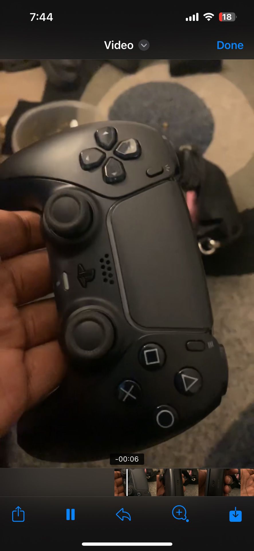 Black PlayStation Controller 