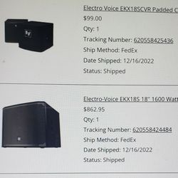 Electro Voice EKX 18 Passive Subwoofer 1600 WATTS