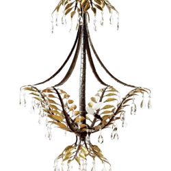 Glam Hollywood regency chandelier. 