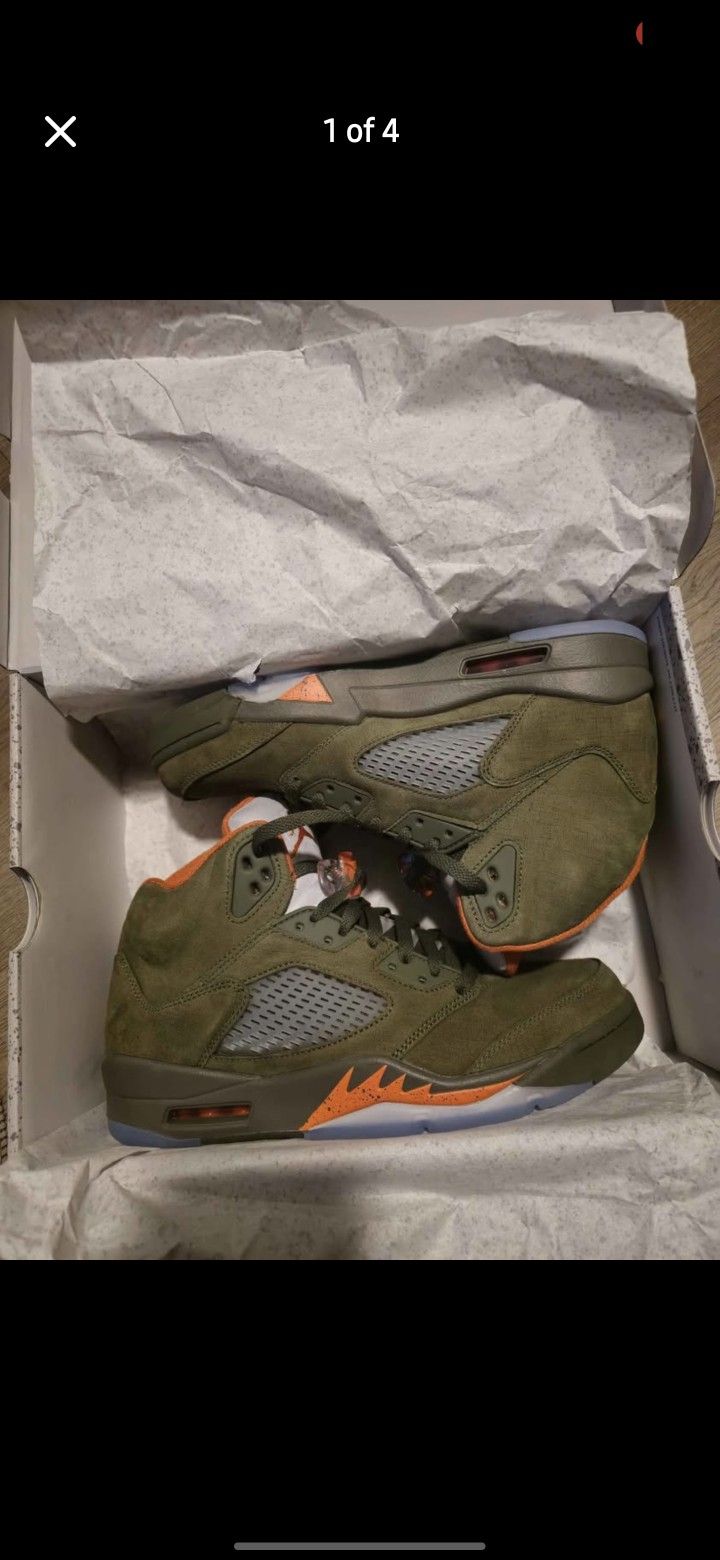 Air Jordan Retro 5 Olive 