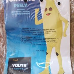 Halloween Costume Peely Fortnite Youth  Size 14-16