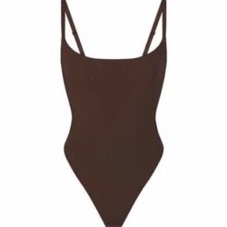 SKIMS Size XXS Fits Everybody Adaptive Bodysuit Cocoa Brown NWT