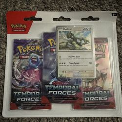 POKÉMON TEMPORAL FORCES THREE PACK BLISTER CYCLIZAR
