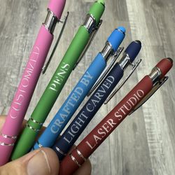 Personalized Laser Engraved Ball Point Pens. Free Engraving With Purchase!