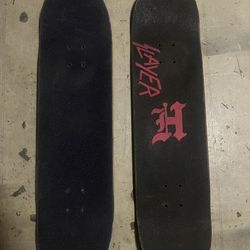 Skateboard Decks FA and BAKER with Griptape and Stickers ( Selling or trading it for an FA Logo class photo deck )