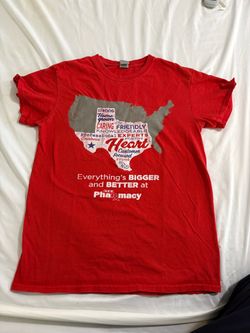 H-E-B Pharmacy Red Graphic T-Shirt small $10