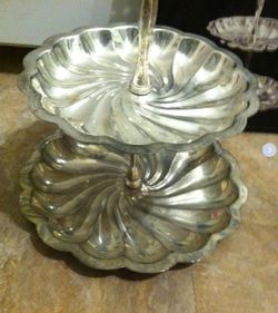 SilverPlated Two Tier Server Old Hampshire SilverSmiths Holder