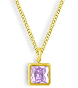 Amethyst Necklace In Gold