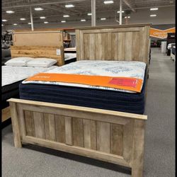 Ashley Sand Panel Bedroom Set Queen or King bed Dresser Nightstand and Mirror Chest Option Yarbeck 