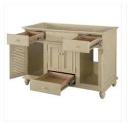 Home Decorators Collection Cottage 48 in. W Bath Vanity Cabinet Only in Antique White