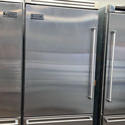 Viking 36”Wide Built In Bottom Freezer Refrigerator Stainless Steel 