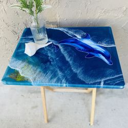 Epoxy Tv Tray Table , Dolhin 
