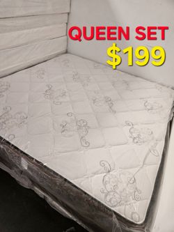 Brand New !! Queen set $199 (( Mattress And Box Spring ))