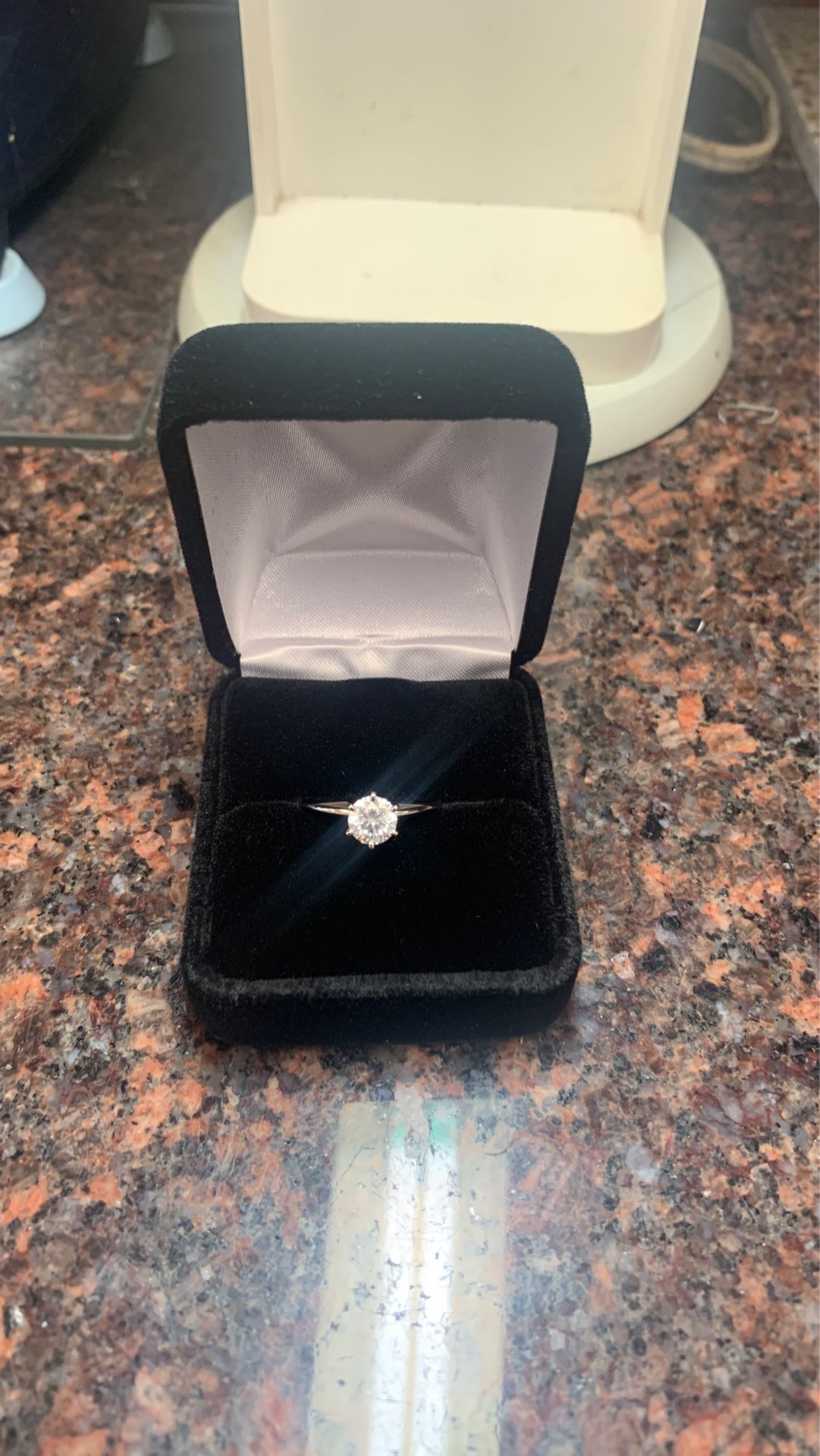 Solitaire .80ct engagement ring