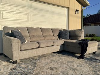 Living spaces L shaped gray sectional DELIVERY AVAILABLE