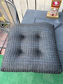 Dark Gray Outdoor Chair Cushions Set of 2 selling both for only $8!!!!!
