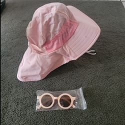 Pink Toddler Hat And Sunglasses