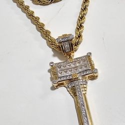 I Deliver I Ship 14k Gold Plated Chain Set