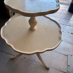 Vintage 2 Tier Side Table $50 