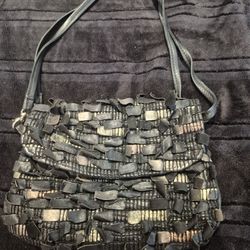 EAST WEST DESIGN  LEATHER  BAG