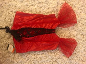 Women’s Red w/Black Lace Corset-Size S/M