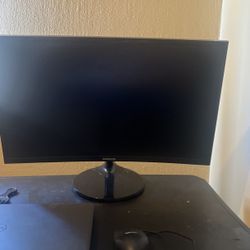 Samsung CF390 27" Curved Monitor – LCD FHD, 16:9, 1920x1080, HDMI, VGA, VESA, Eye Saver & Flicker-Free Tech 