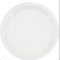 300 Pack Clear Plastic Plates - 6 Inch Dessert Plates Disposable, Durable Disposable Plastic Dinner Plates for Party BBQ, Picnic, Travel,Weddings, New