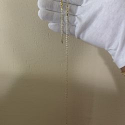 Vermeil mariner link set (3mm