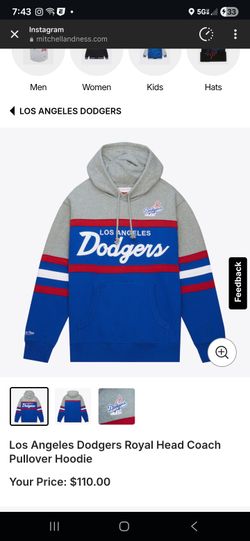 Dodgers Mitchell N Ness Hoodies 