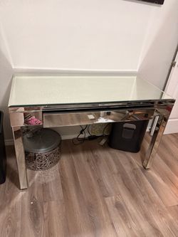 Fancy glass desk