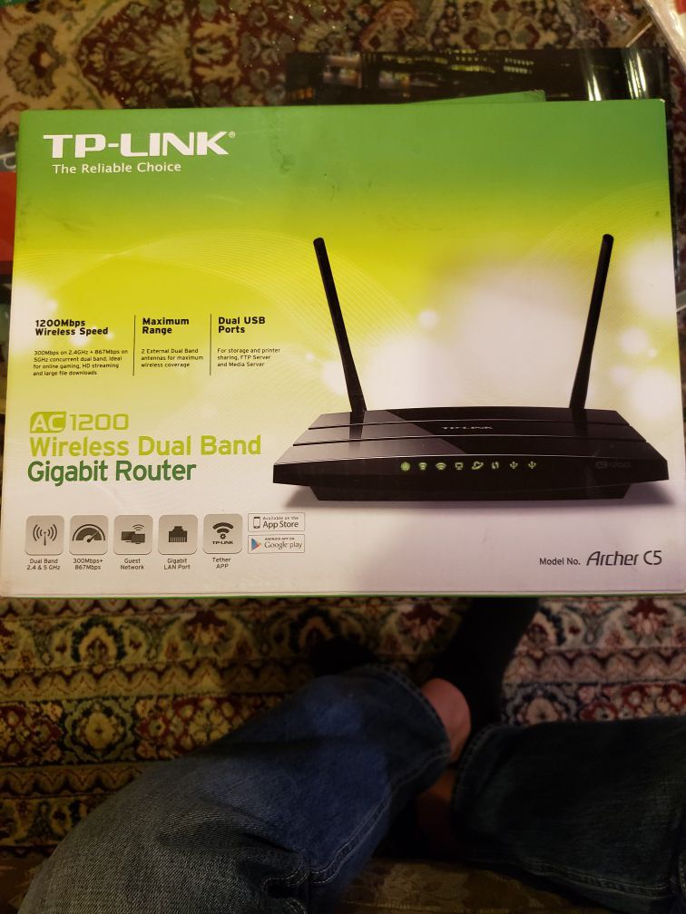 TP LINK ARCHER C5 AC1200 Wireless Dual Band Router