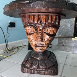 Teak Wood Tiki Table 