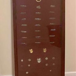Antique British Railway Pin Collection – Framed