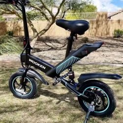 Electric Bike,Electric Scooter 12" Ebike 350W Folding Electric Bike,Electric Bicycle 15.5MPH,Mini Bikes for Adults/Teens,Waterproof Electric Mini Bike